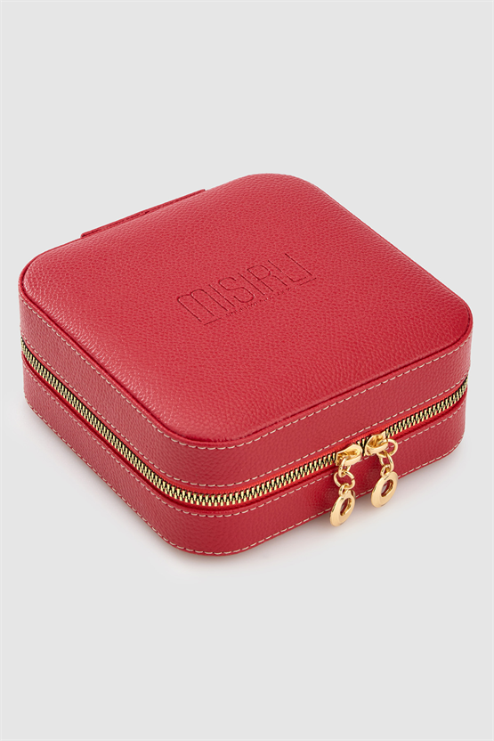 Unisex Mücevher Çantası Kırmızı