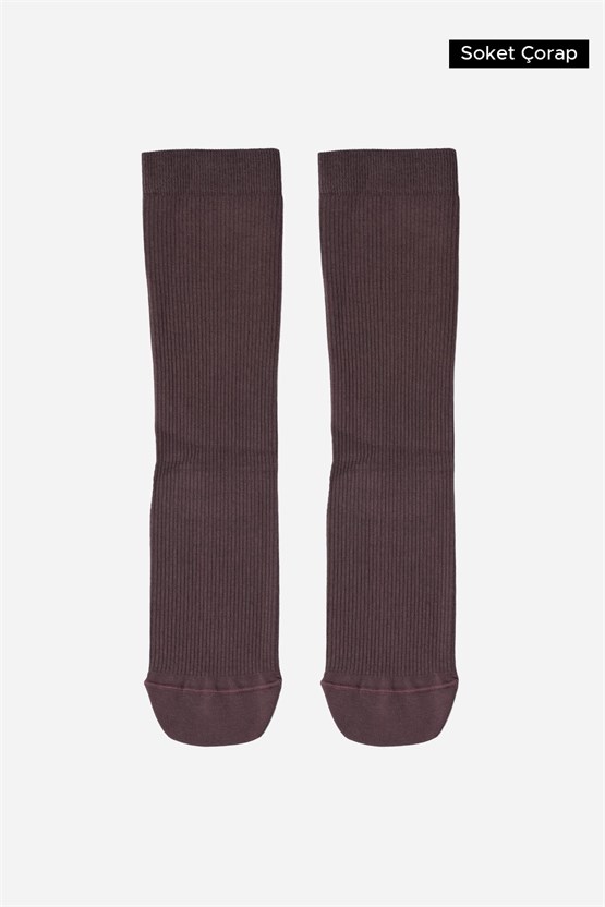 Unisex Organik Pamuk Özel Sıkılaştırıcı Teknolojiyle Uçuş ve Pilot Soket Çorap Lavender