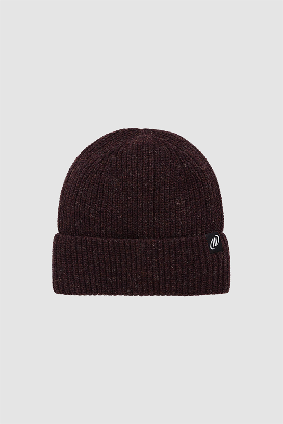 Unisex Yün Bere Eldiven Takımı - Milda Bordo