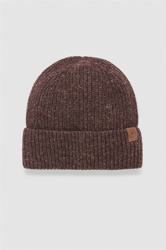 Unisex Yün Bere Eldiven Takımı - Milda Kahverengi