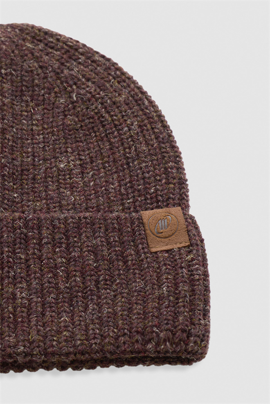 Unisex Yün Bere Eldiven Takımı - Milda Kahverengi