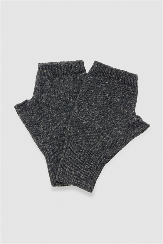 Unisex Yün Bere Eldiven Takımı - Milda Siyah