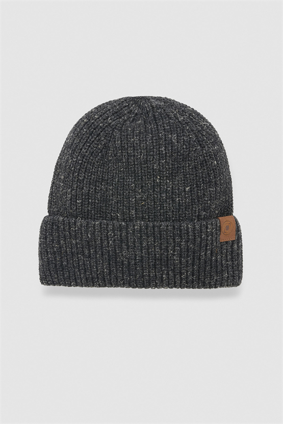 Unisex Yün Bere Eldiven Takımı - Milda Siyah