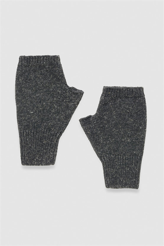 Unisex Yün Bere Eldiven Takımı - Milda Siyah