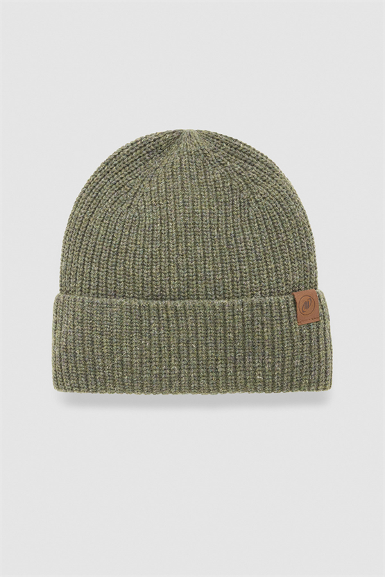 Unisex Yün Bere Eldiven Takımı - Milda Yeşil