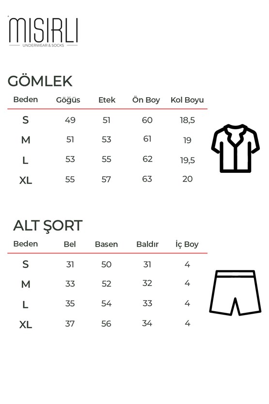 Viskon Kısa Kollu Askılı Tişört Şort Takım İndigo
