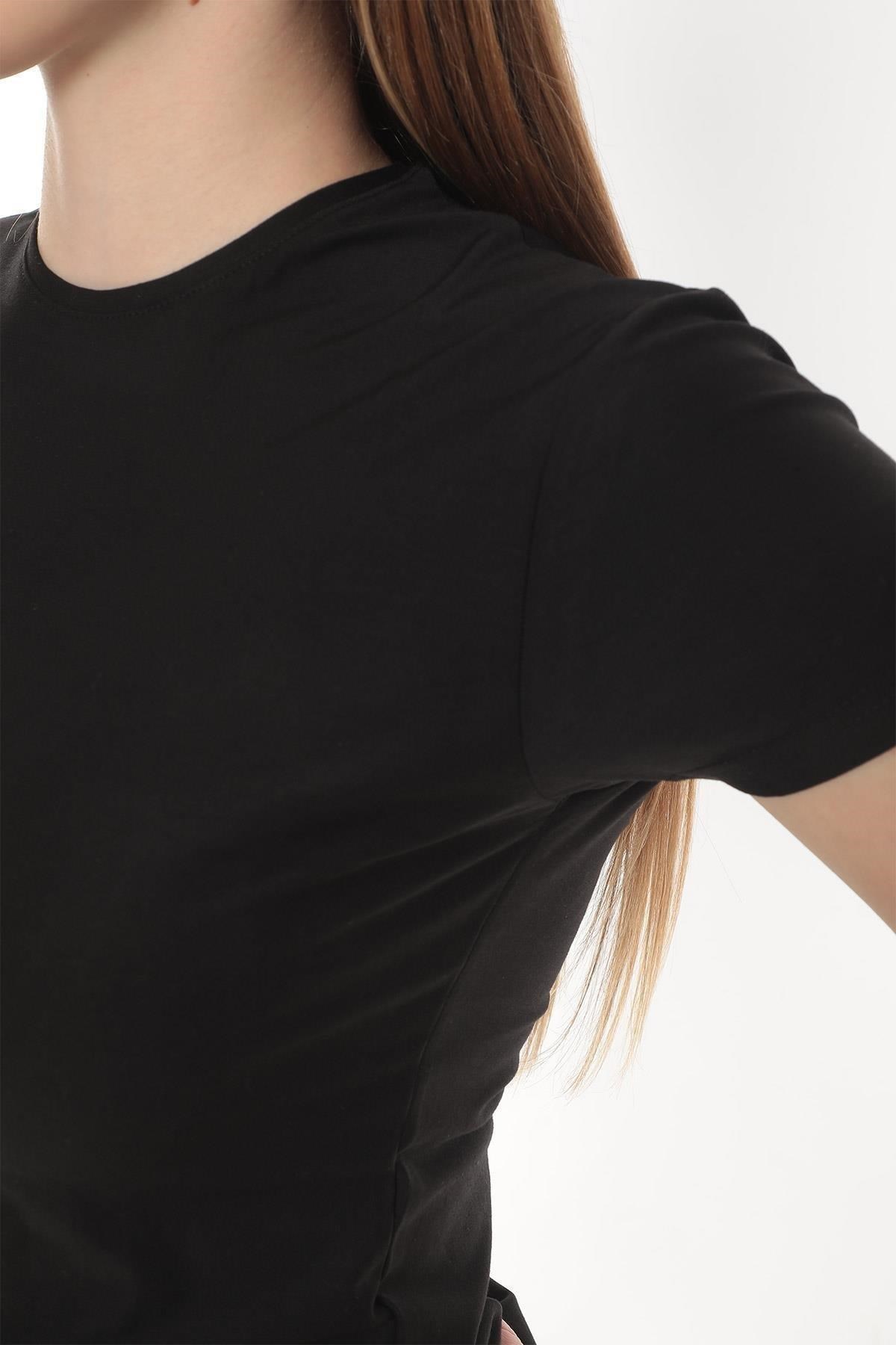 Aytuğ Kadın MODAL Bisiklet Yaka REGULAR FİT Fanila Siyah