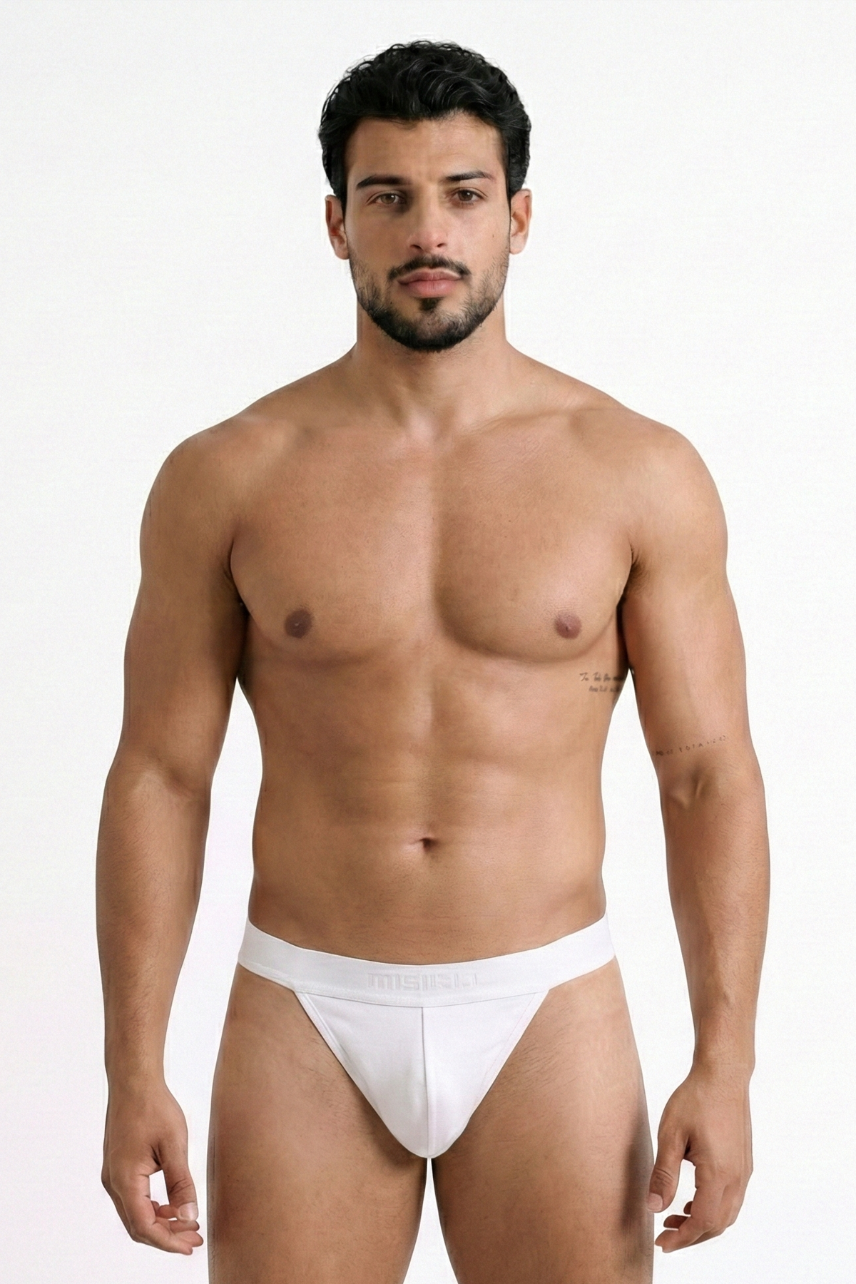 Erkek Modal Slim Fit Tanga Beyaz