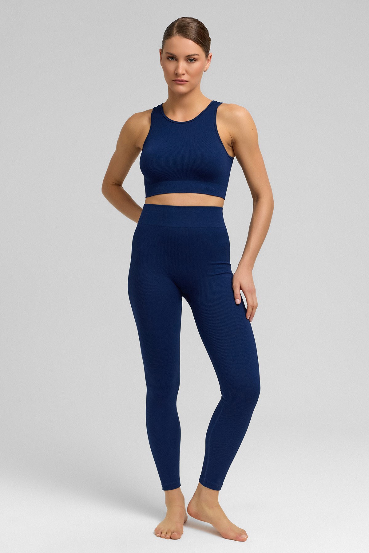 Kadın Activewear Alda Seamless Crop Lacivert