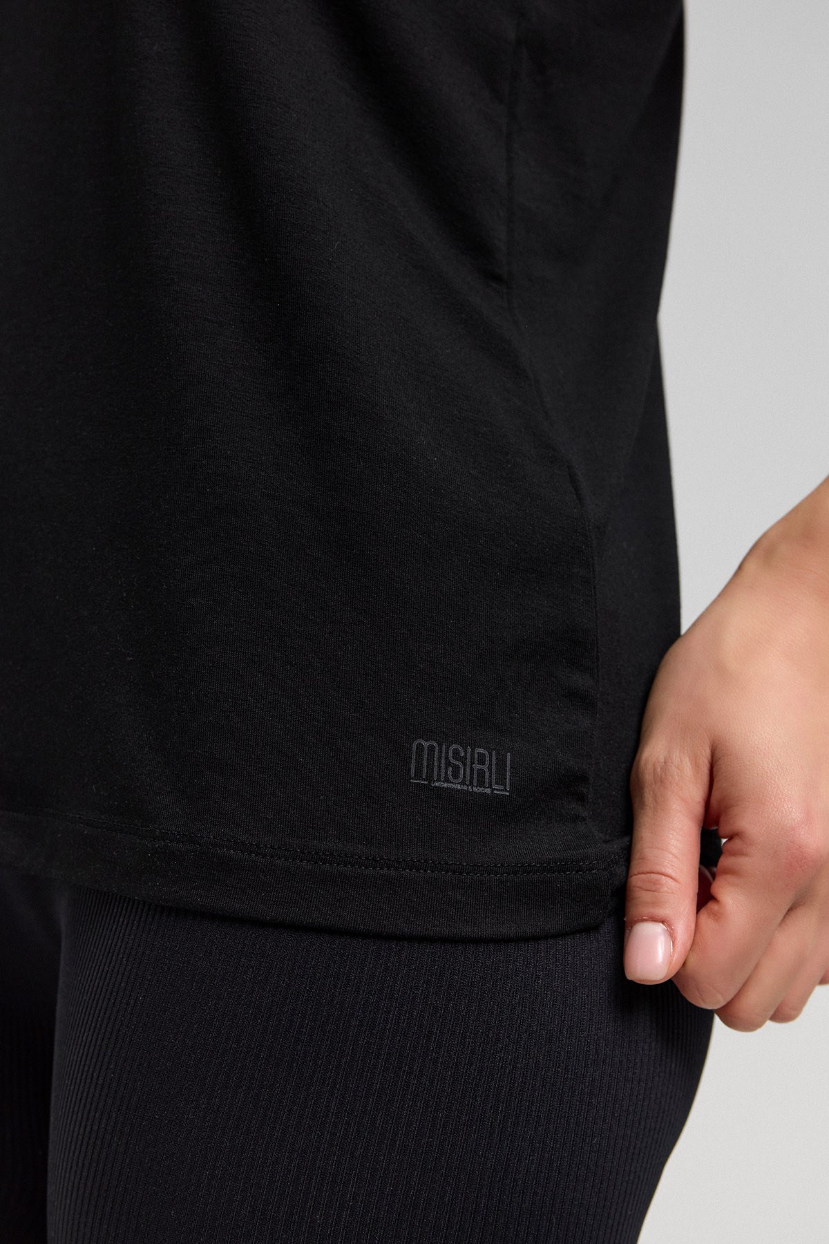 Kadın Activewear Valentina Modal by Tencel Sporcu Atlet Siyah