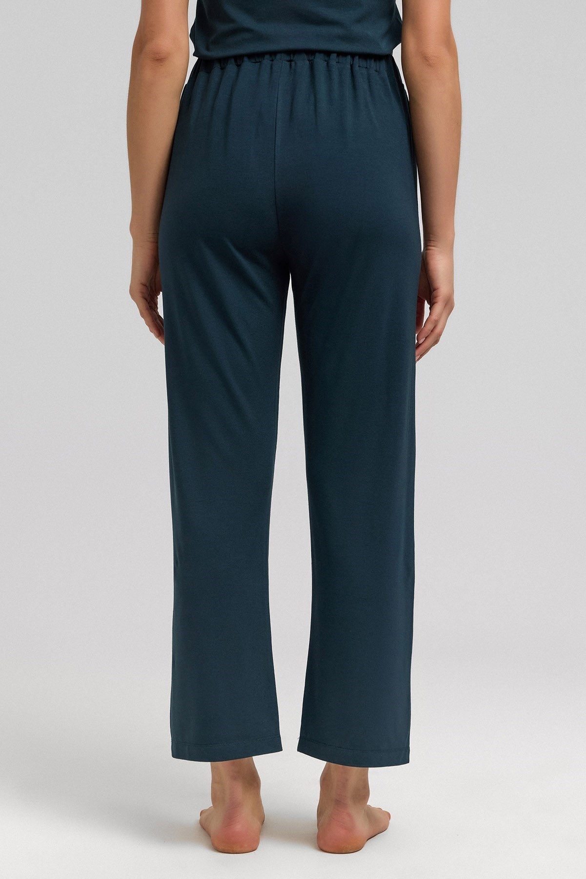 Kadın Örme Dar Paça Pantolon Antrasit