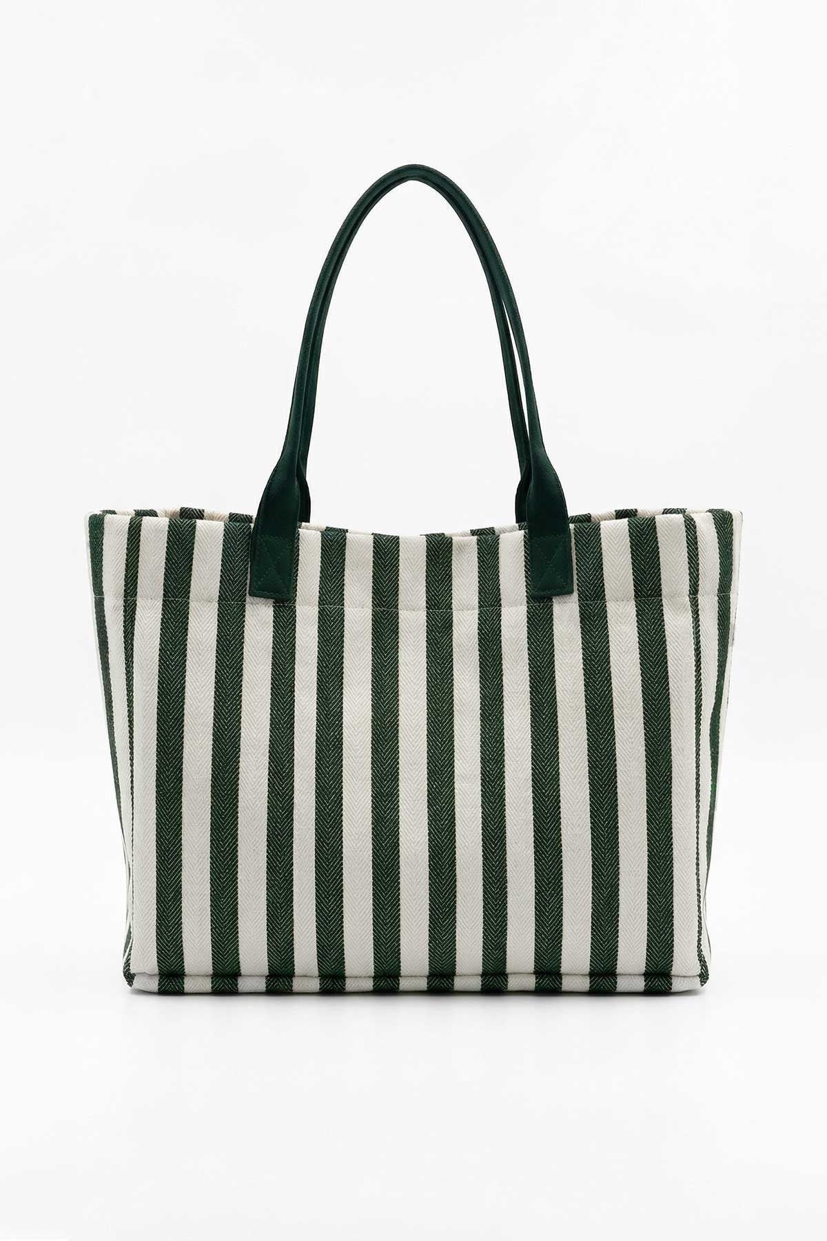 Kadın Plaj Çanta Yeşil