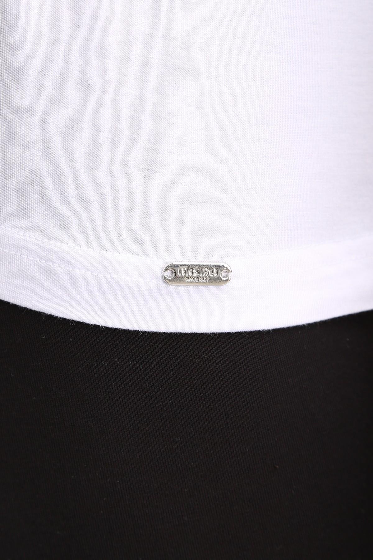 Mısırlı BAMBU ZEUS LUXURY Regular Fit Basic Atlet Beyaz