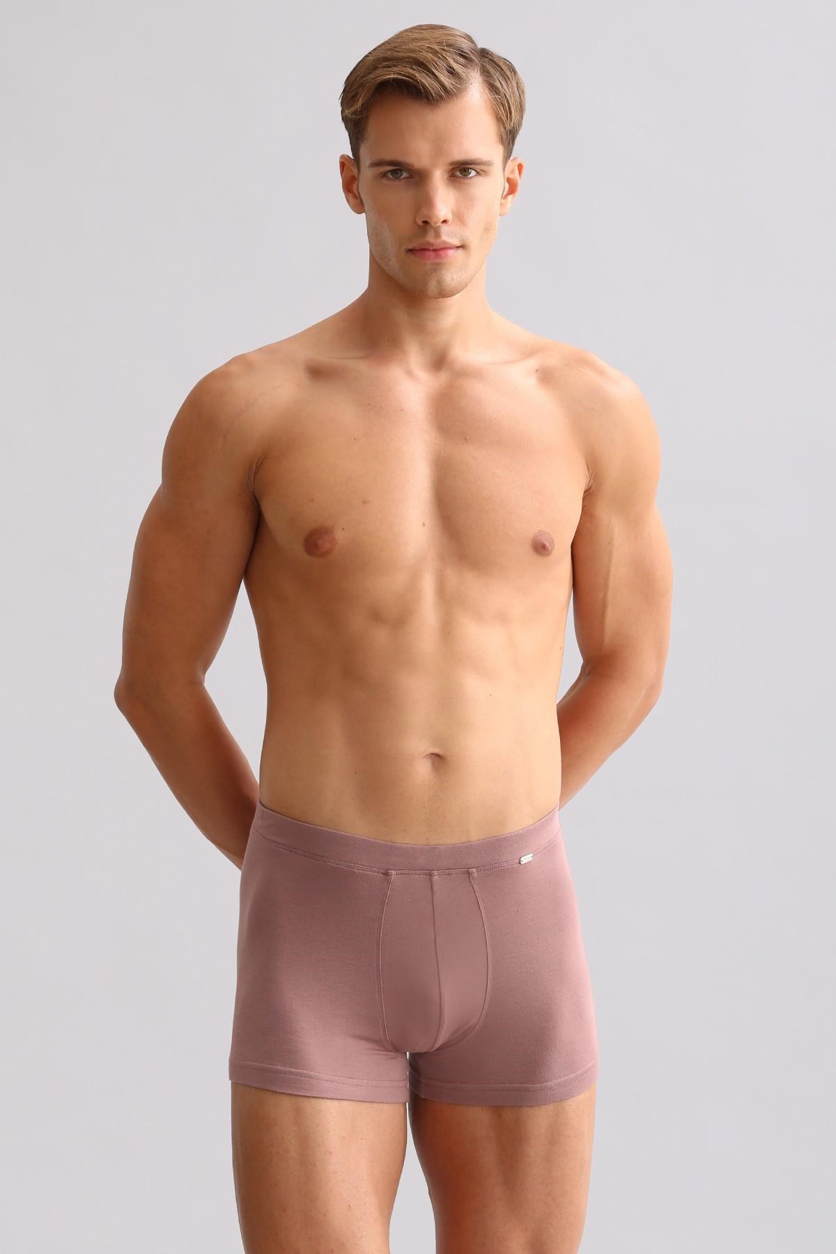 Mısırlı BAMBU ZEUS LUXURY Regular Fit Metal Armalı Boxer Lavender