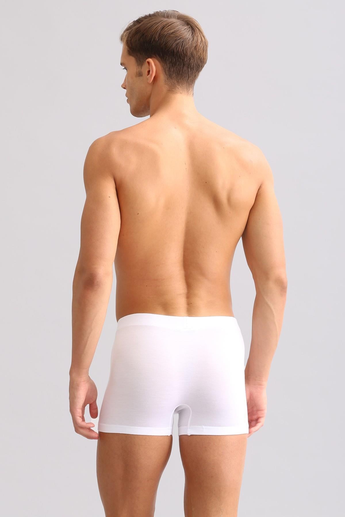 Mısırlı BAMBU ZEUS LUXURY Regular Fit Metal Armalı Boxer Beyaz