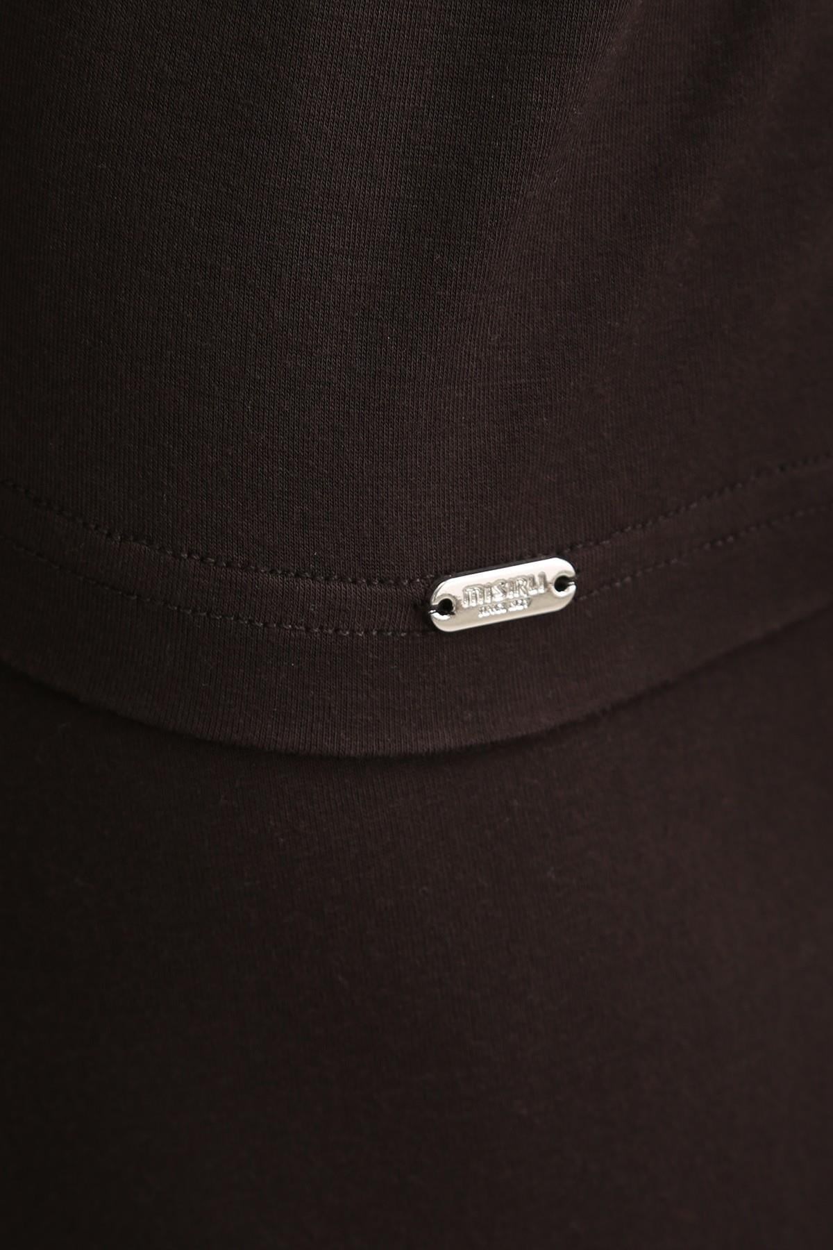 Mısırlı BAMBU ZEUS LUXURY Regular Fit V Yaka Fanila / T-Shirt Kahverengi