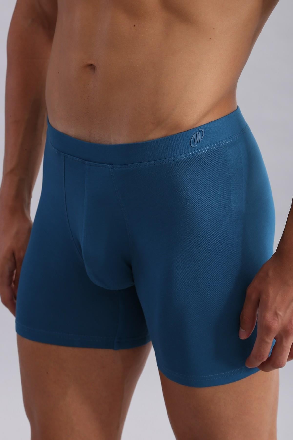 Mısırlı BAMBU ZEUS Regular Fit Long Boxer Petrol