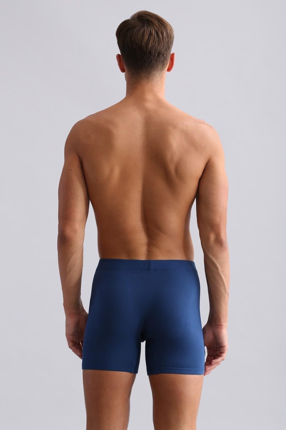 Mısırlı BAMBU ZEUS Regular Fit Long Boxer Gece Mavisi