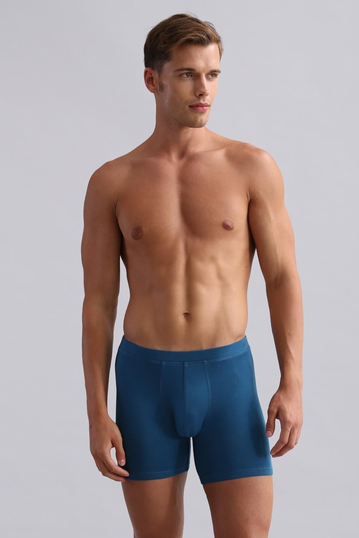 Mısırlı BAMBU ZEUS Regular Fit Long Boxer Petrol