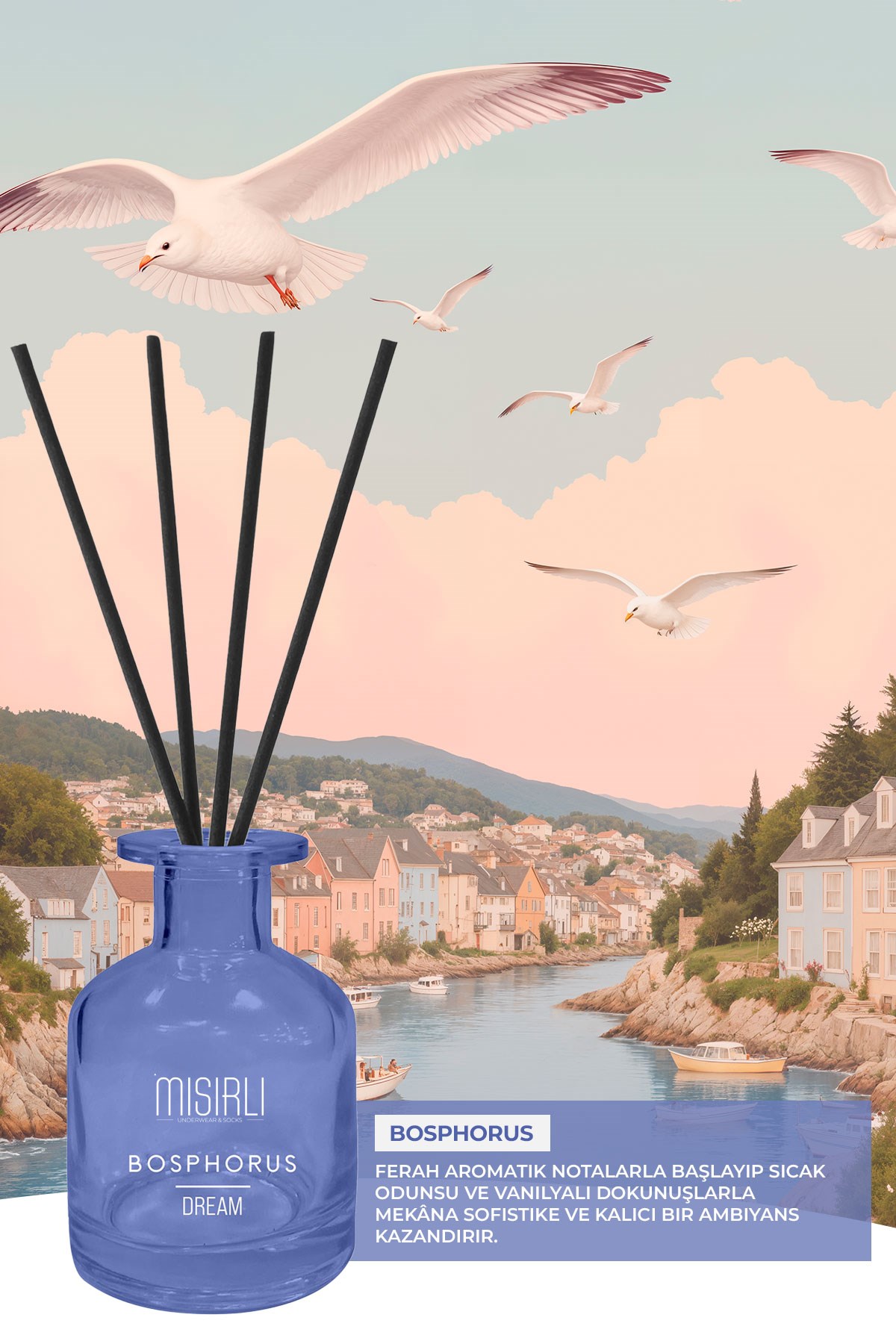 Mısırlı Bosphorus – 125 ml Çubuklu Oda Kokusu Renksiz