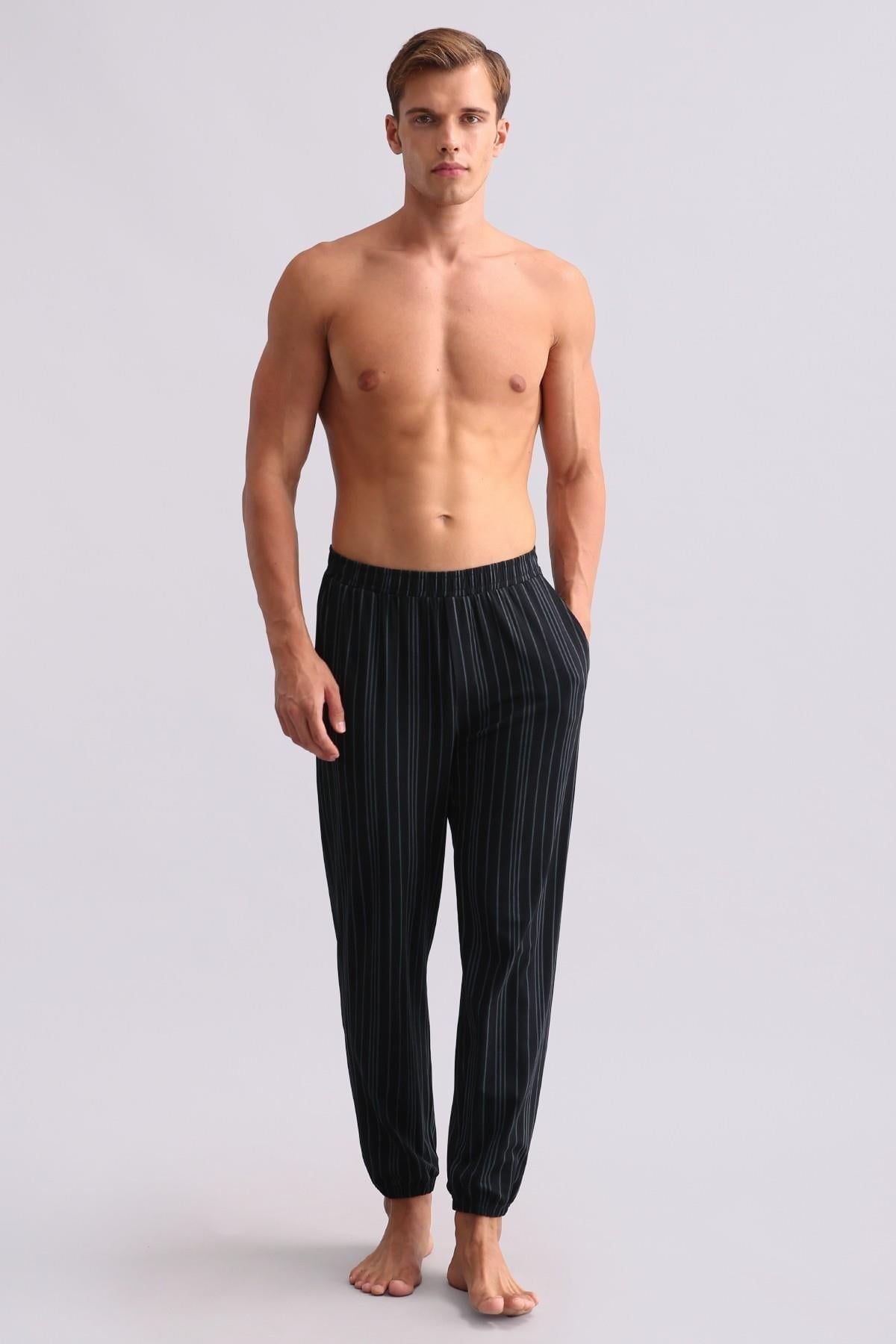Mısırlı Erkek Bambu Jogger Pantolon Siyah