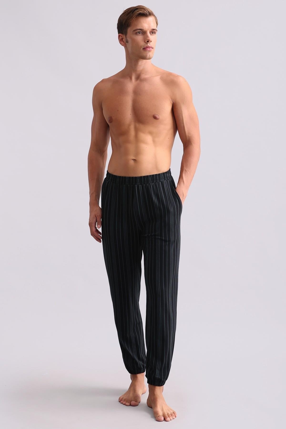 Mısırlı Erkek Bambu Jogger Pantolon Siyah