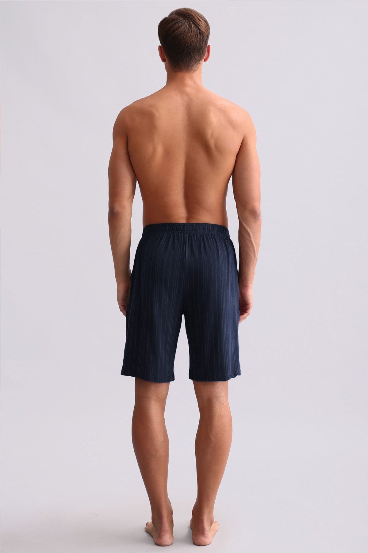 Mısırlı Erkek Bambu Pijama Şort Lacivert