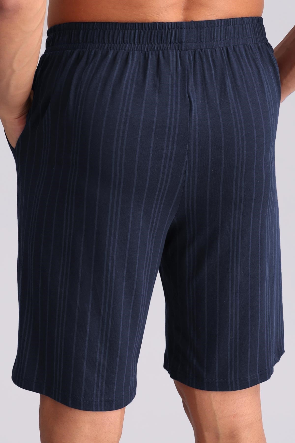 Mısırlı Erkek Bambu Pijama Şort Lacivert