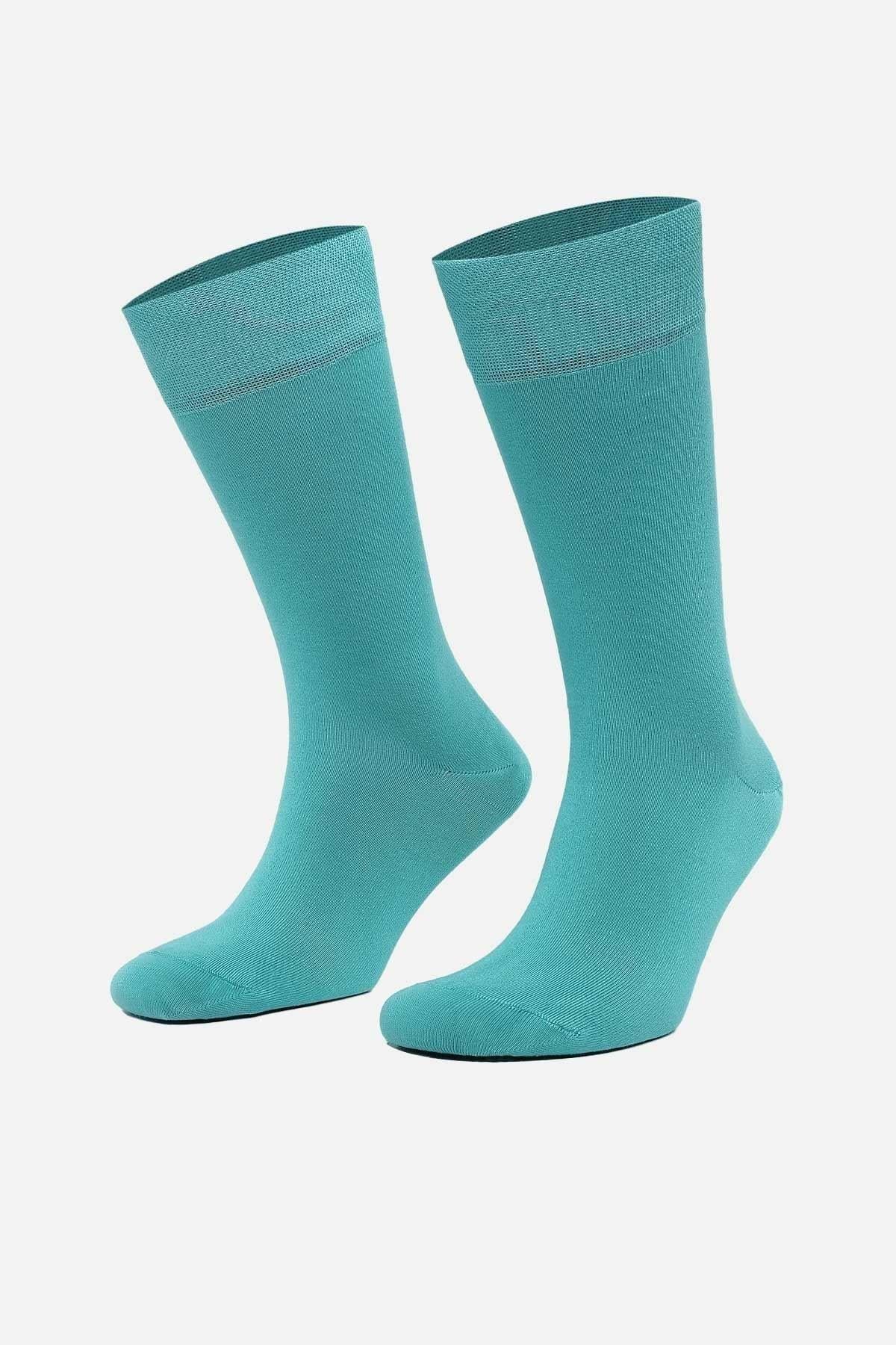 Mısırlı Erkek Modal Tekli Soket Çorap Mavi