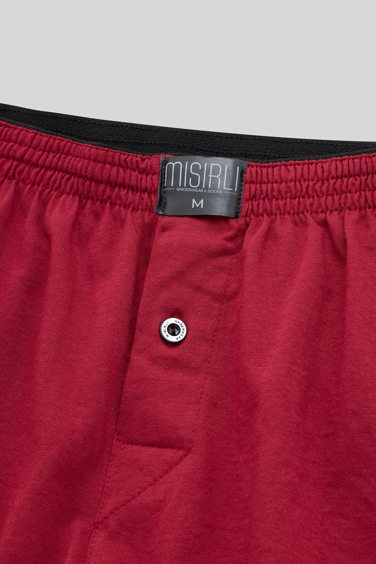 Mısırlı Erkek Pamuklu Ares Şort  Boxer Bordo