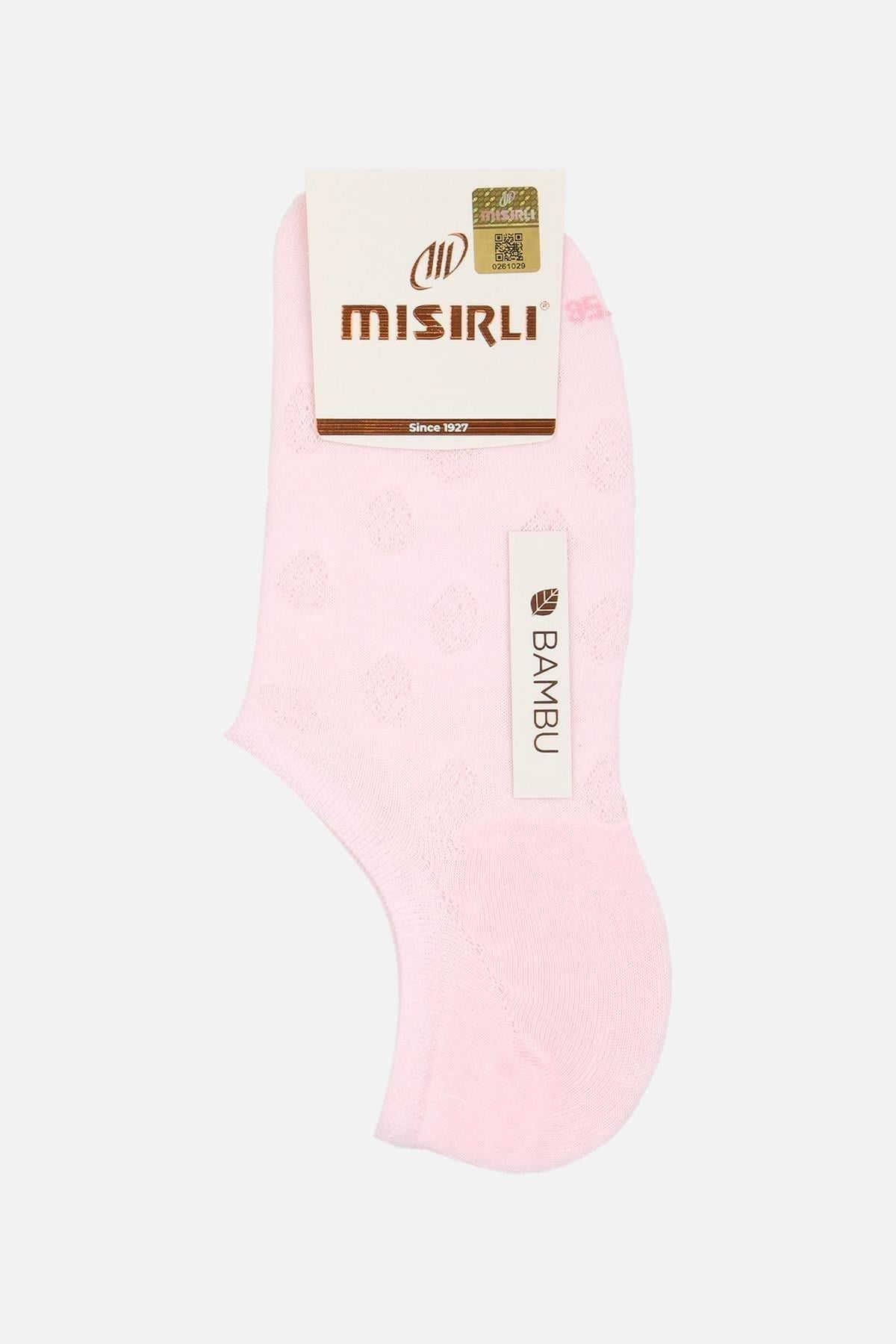 Mısırlı Kadın Bambu Tekli Yazlık No Show Çorap Pembe