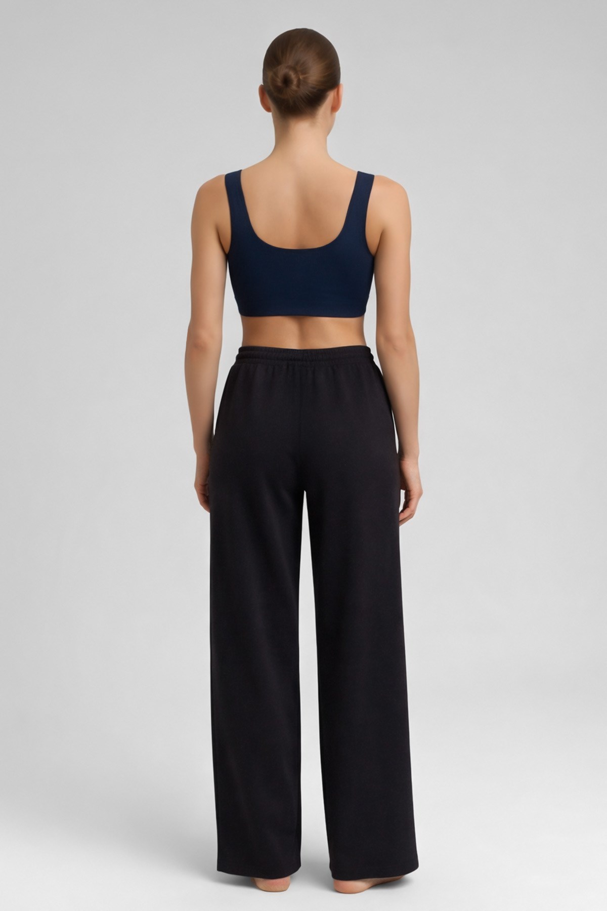 Mısırlı Kadın Modal Düz Paça Pantolon Antrasit