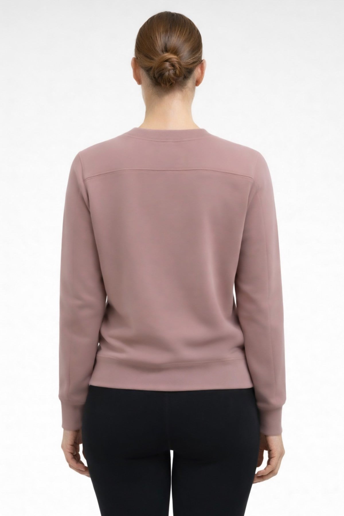 Mısırlı Kadın Modal Sweatshirt Gül Kurusu