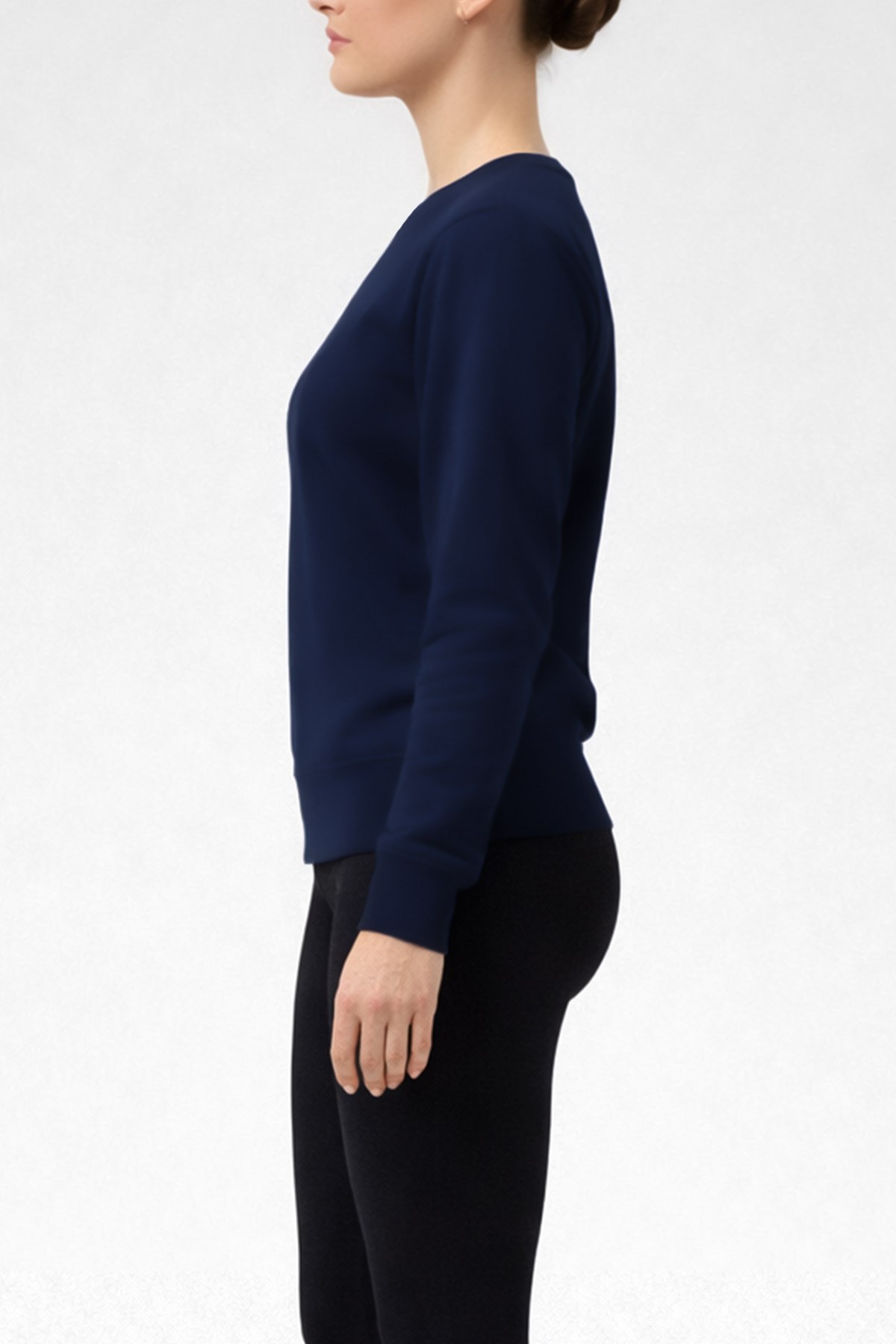 Mısırlı Kadın Modal Sweatshirt Koyu Lacivert