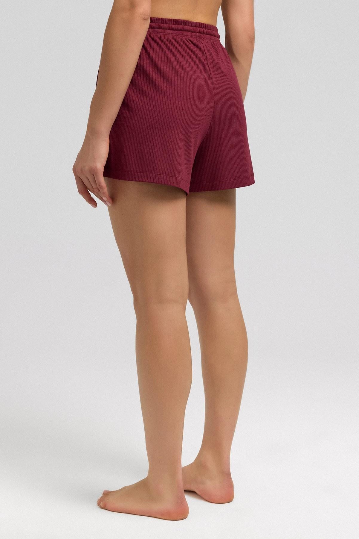 Mısırlı Kaşkorse Şort Bordo