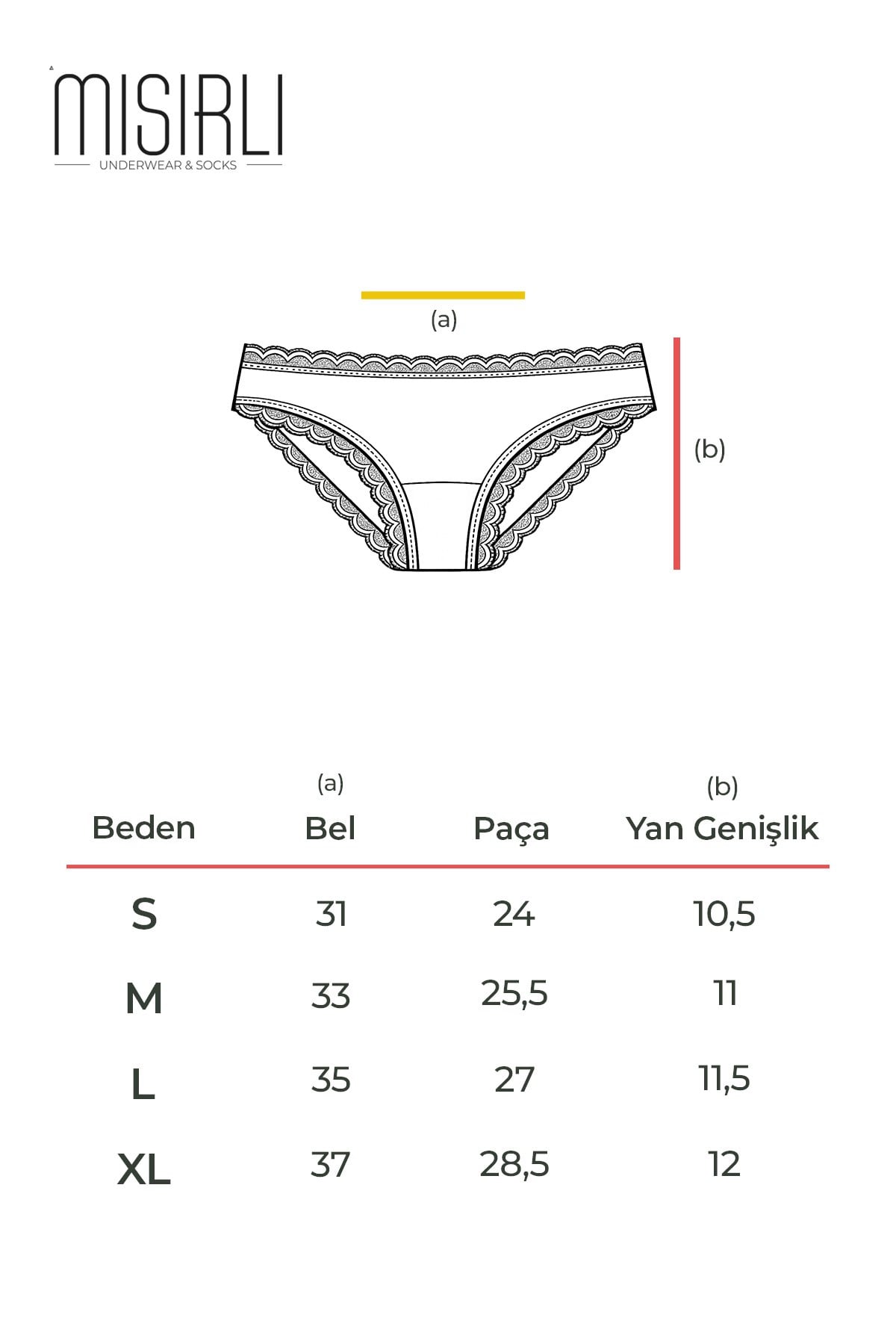 Kadın Modal Dantelli Yüksek Bel Hipster Külot Ekru