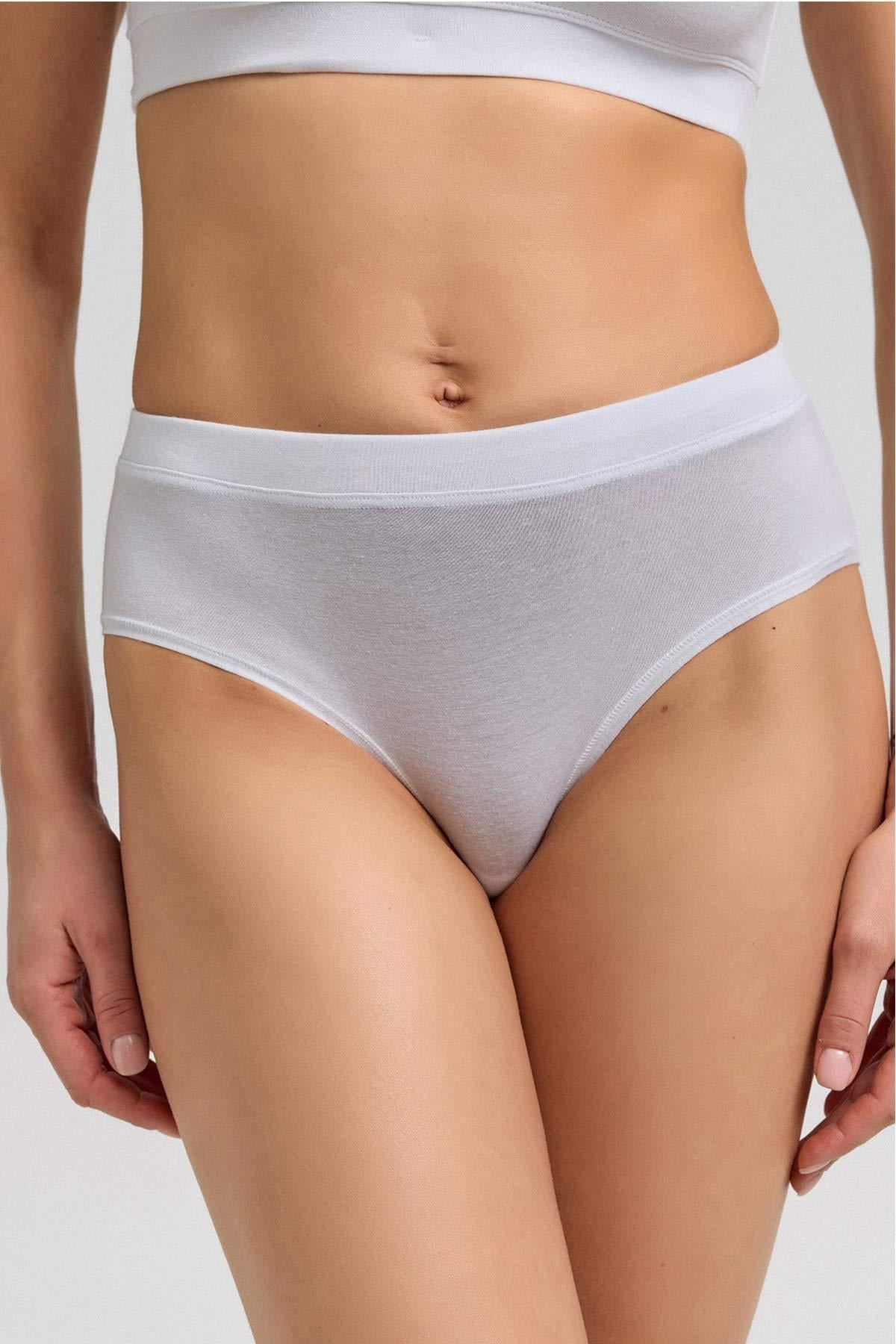 Mısırlı Modal by TENCEL HERA Brief Gizli Lastikli 3lü Slip Külot Beyaz