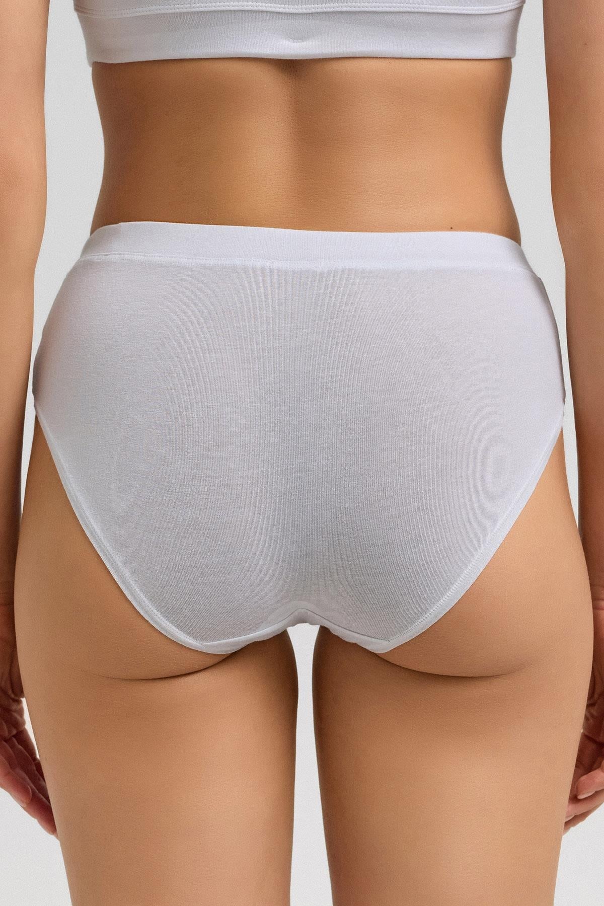 Mısırlı Modal by TENCEL HERA Brief Gizli Lastikli 3lü Slip Külot Beyaz