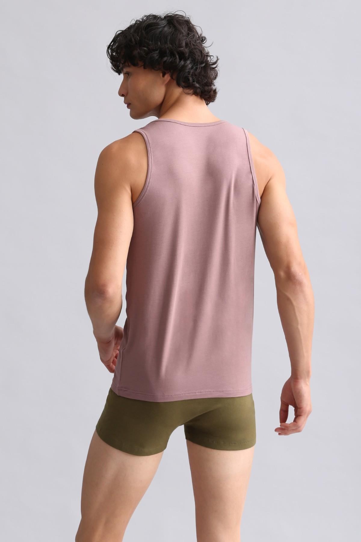 Mısırlı Modal by TENCEL HERCULES Slim Fit Basic Atlet Lavender