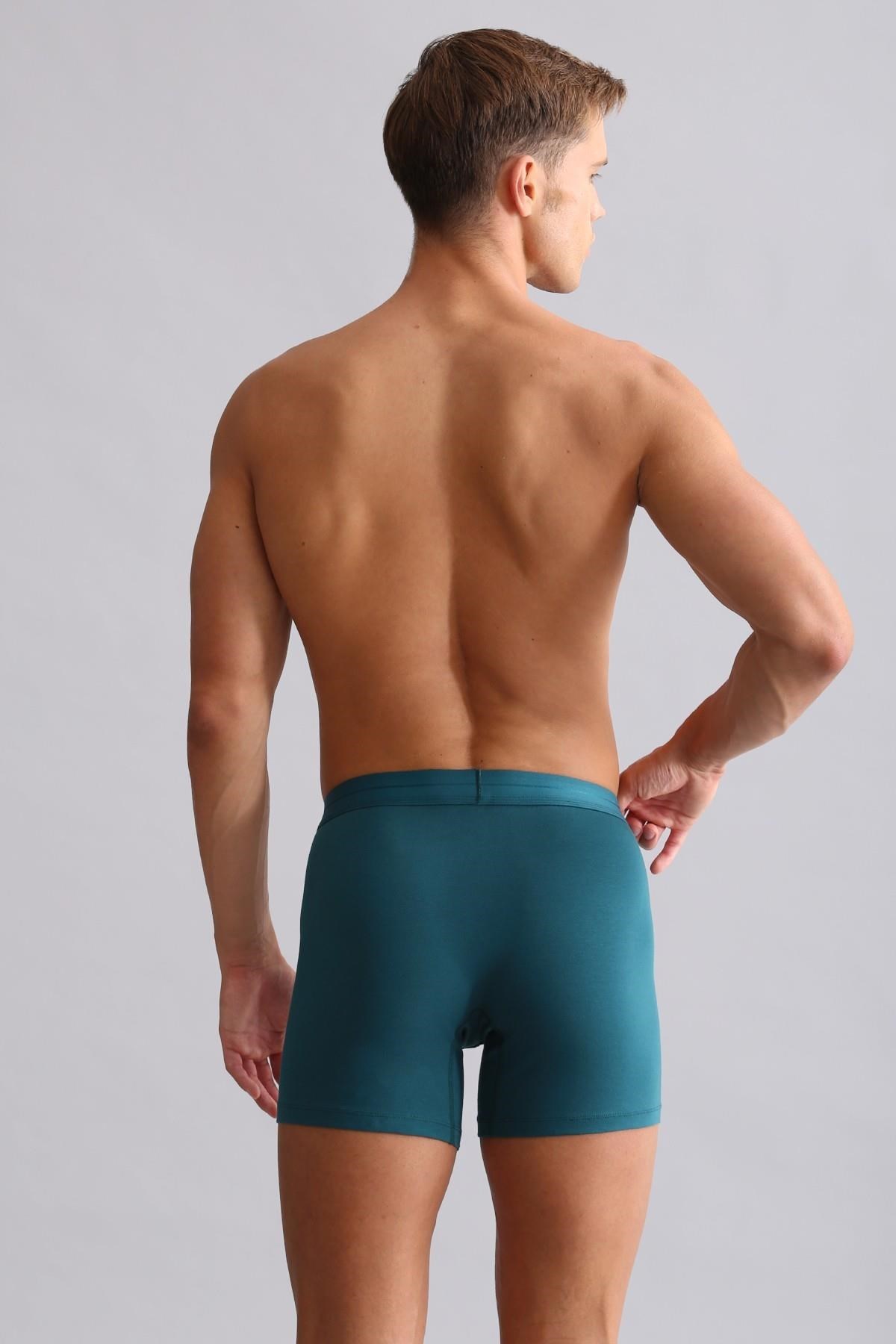 Mısırlı Modal by TENCEL SPARTACUS PLUS PERFORMANCE Long Boxer Fit Green