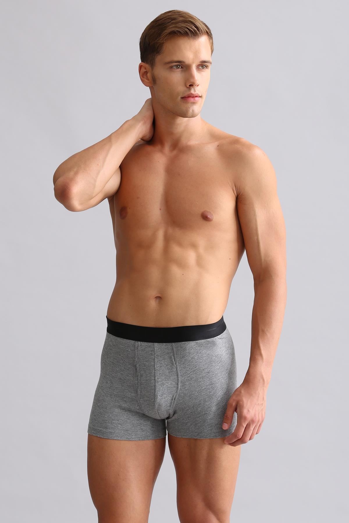 Mısırlı Modal by TENCEL SPARTACUS PLUS PERFORMANCE Boxer Açık Gri Melanj
