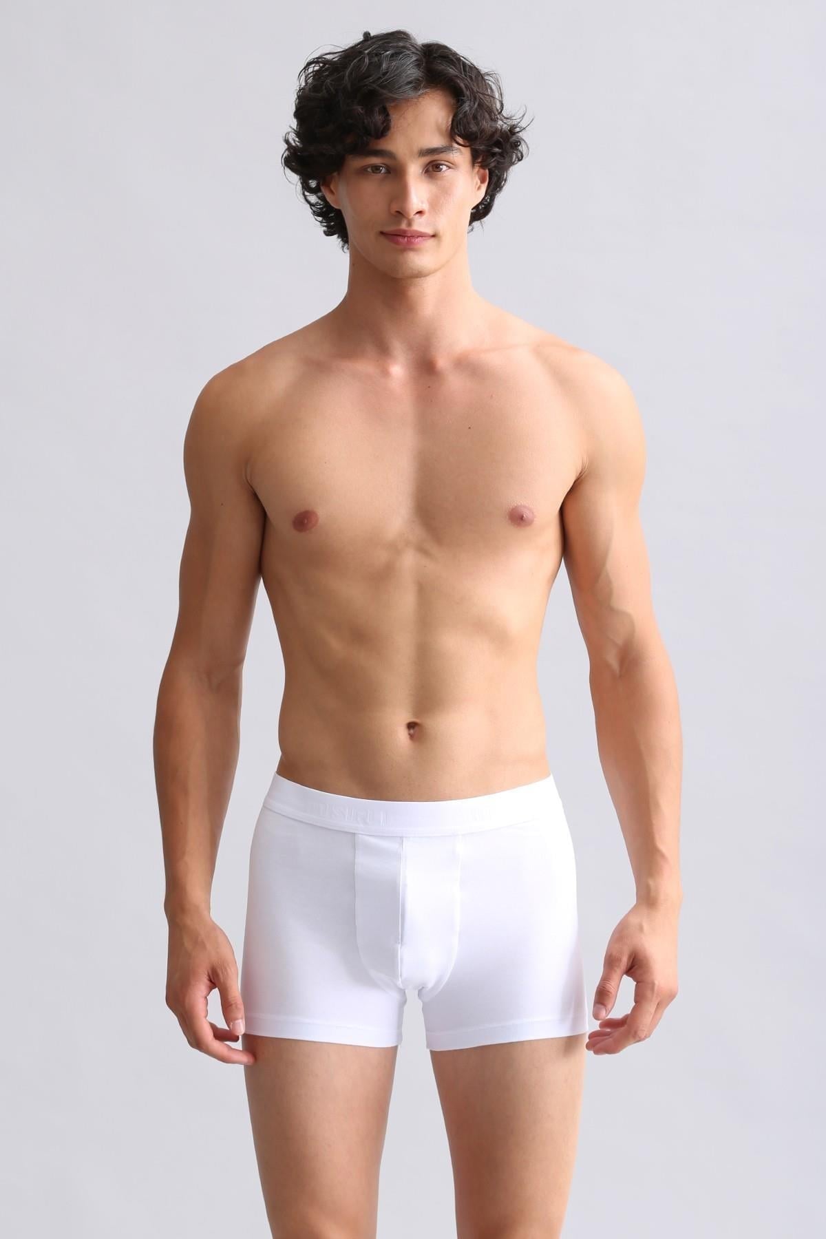 Mısırlı ORGANIC Pamuklu Compact Cotton Klasik Boxer Beyaz