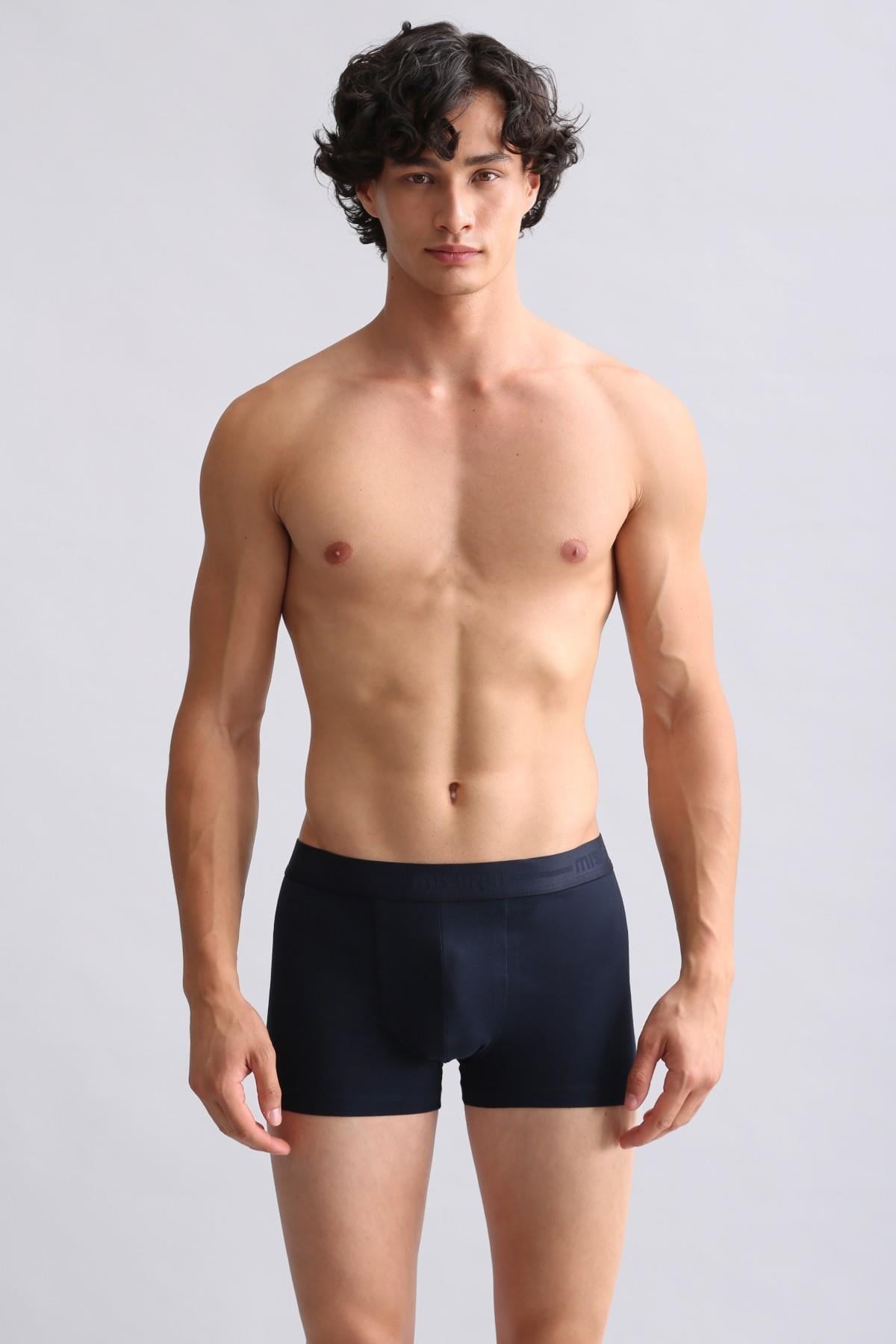 Mısırlı ORGANIC Pamuklu Compact Cotton Klasik Boxer Lacivert