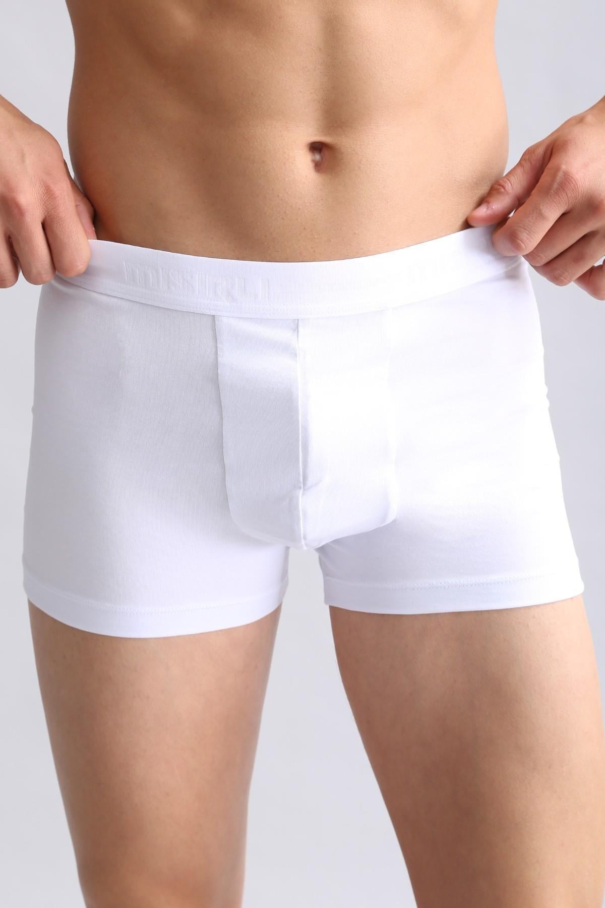 Mısırlı ORGANIC Pamuklu Compact Cotton Klasik Boxer Beyaz