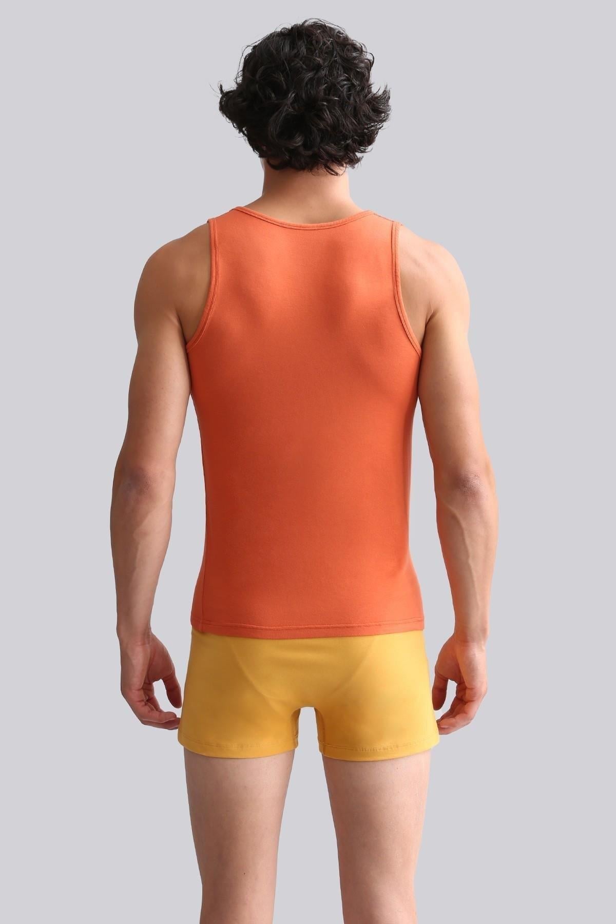 Mısırlı ORGANIC Pamuklu HERCULES Slim Fit Basic Atlet Pas Kırmızı