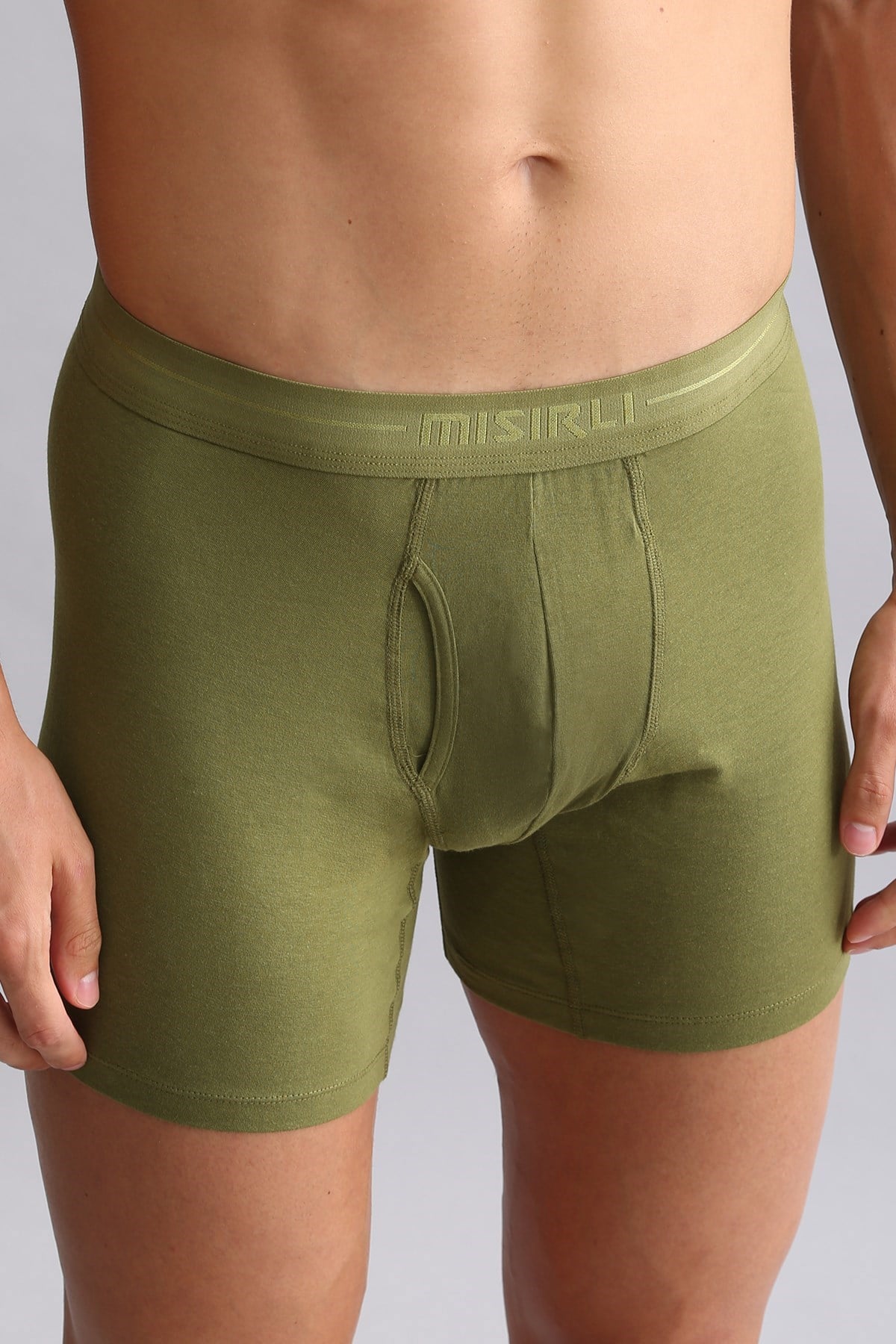 Mısırlı ORGANIC Pamuklu SPARTACUS PLUS PERFORMANCE Long Boxer Haki