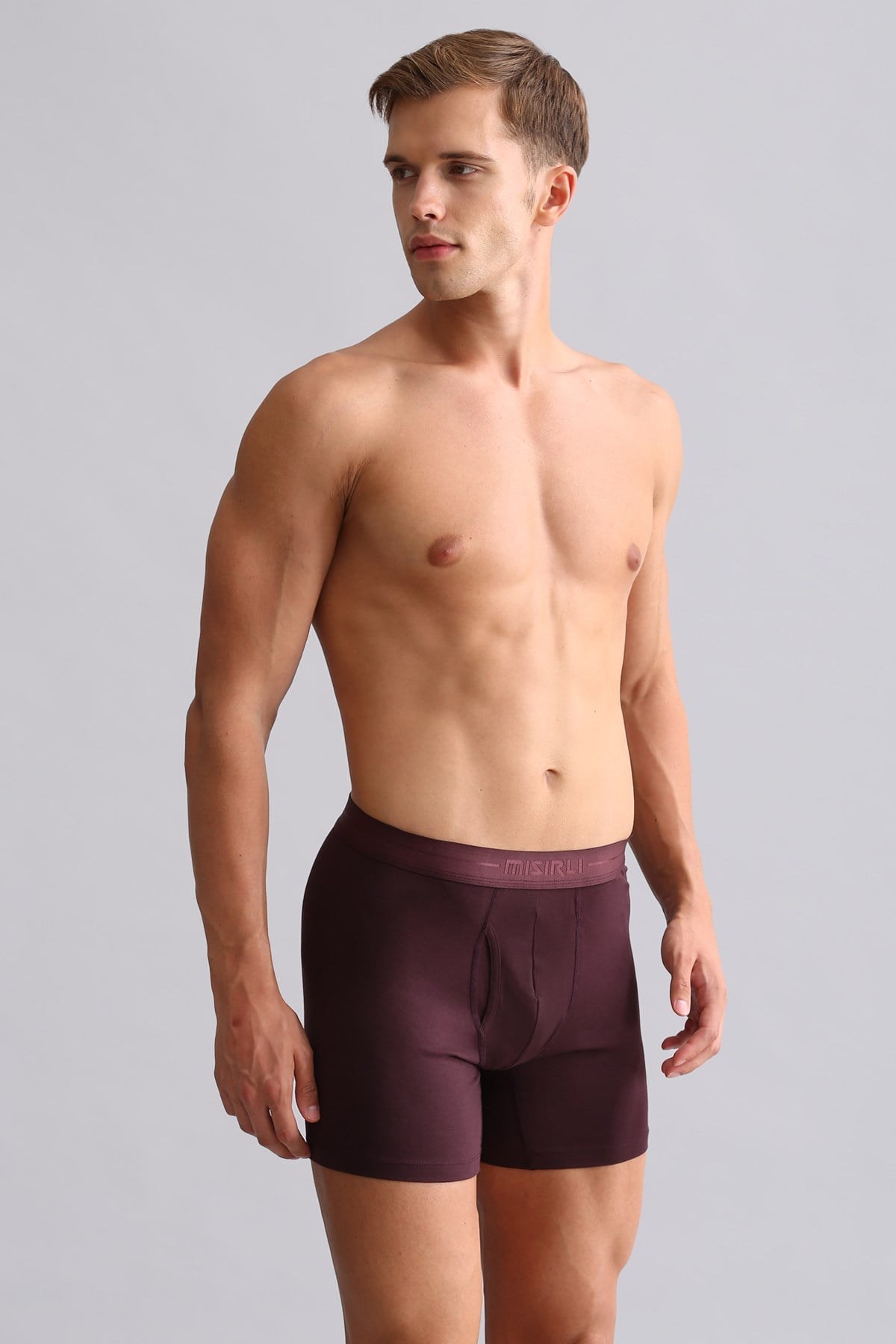 Mısırlı ORGANIC Pamuklu SPARTACUS PLUS PERFORMANCE Long Boxer Mor