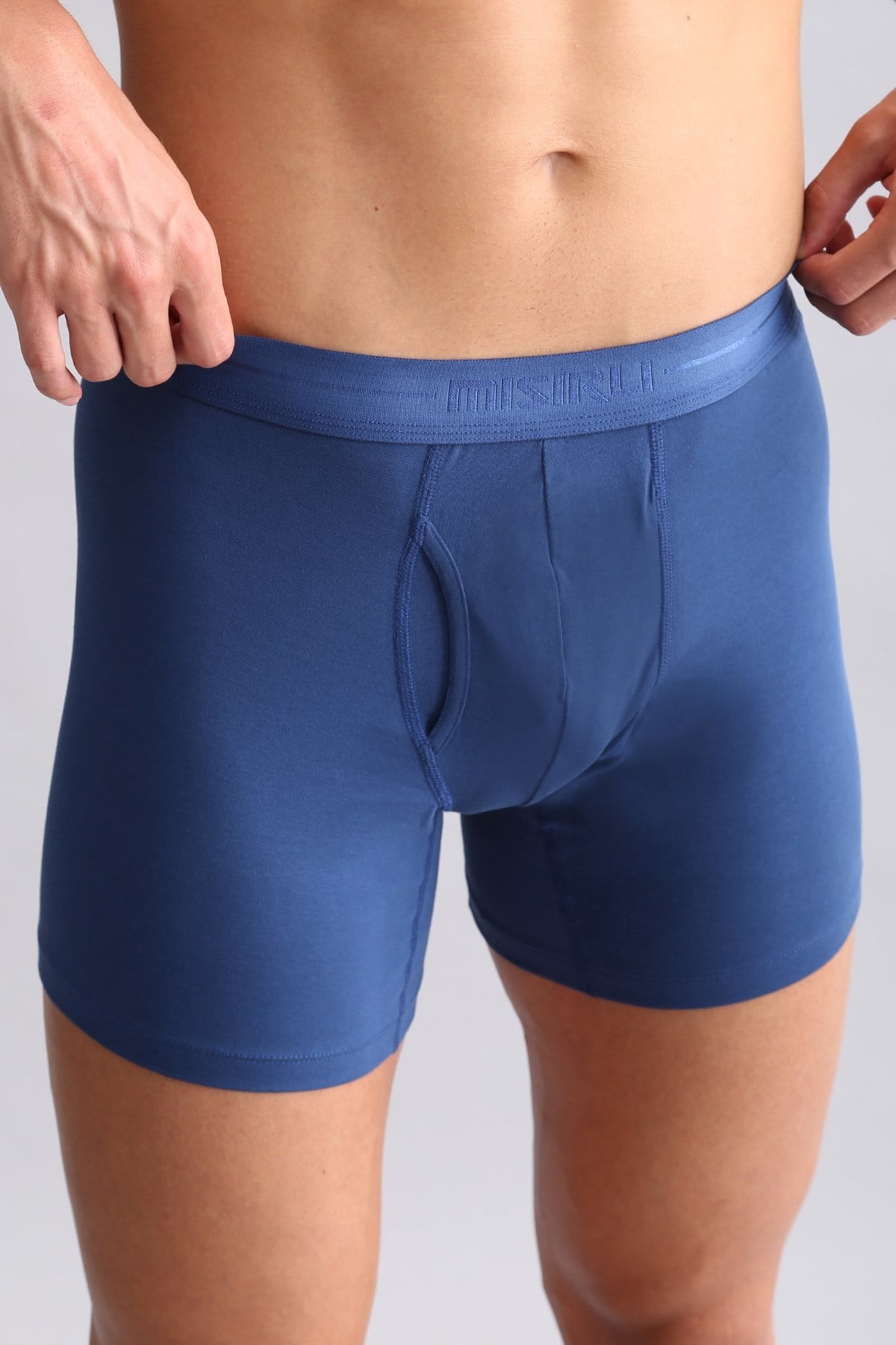 Mısırlı ORGANIC Pamuklu SPARTACUS PLUS PERFORMANCE Long Boxer Gece Mavisi