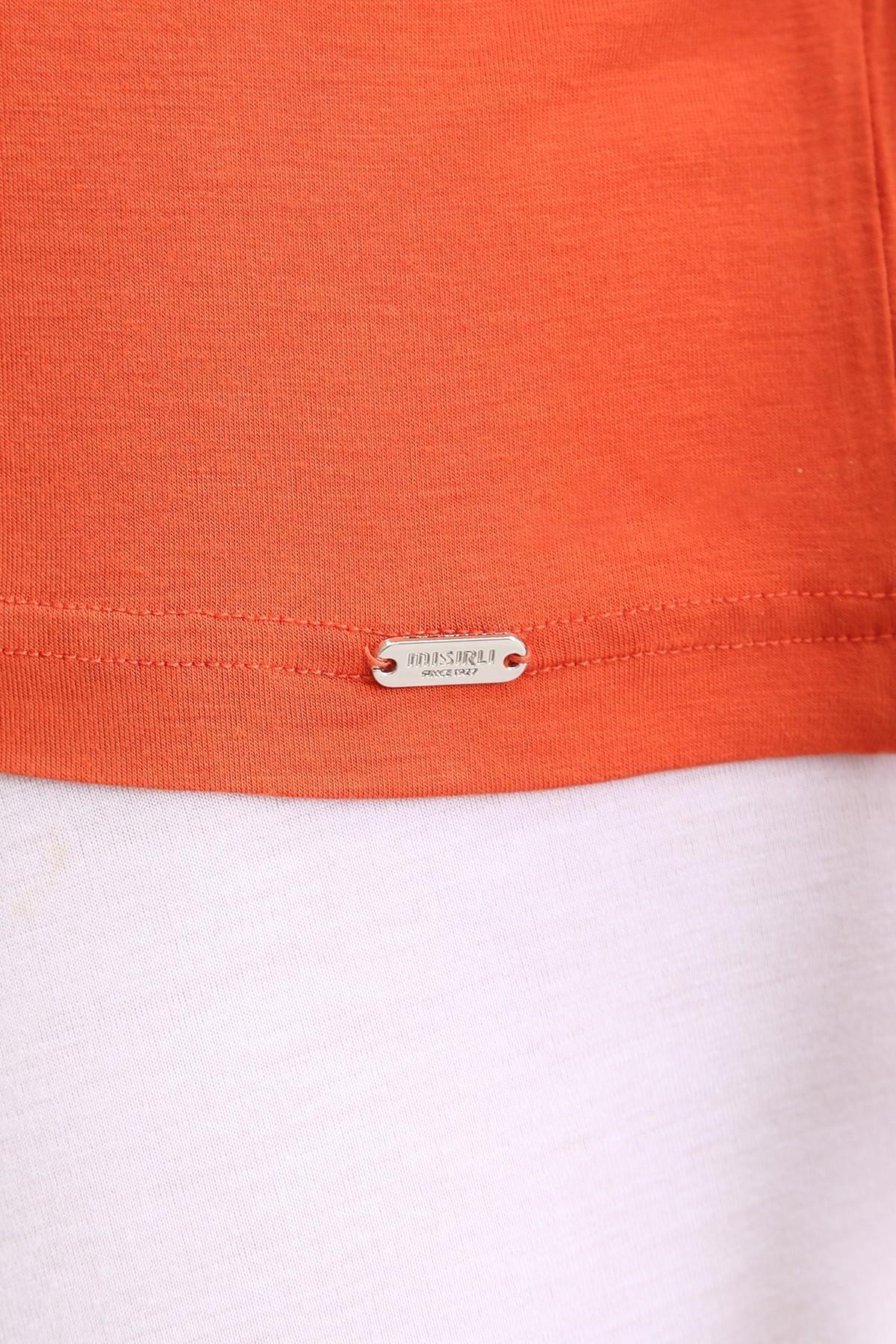 Mısırlı ORGANIC Pamuklu ZEUS LUXURY Regular Fit Bisiklet Yaka Fanila / T-Shirt Pas Kırmızı