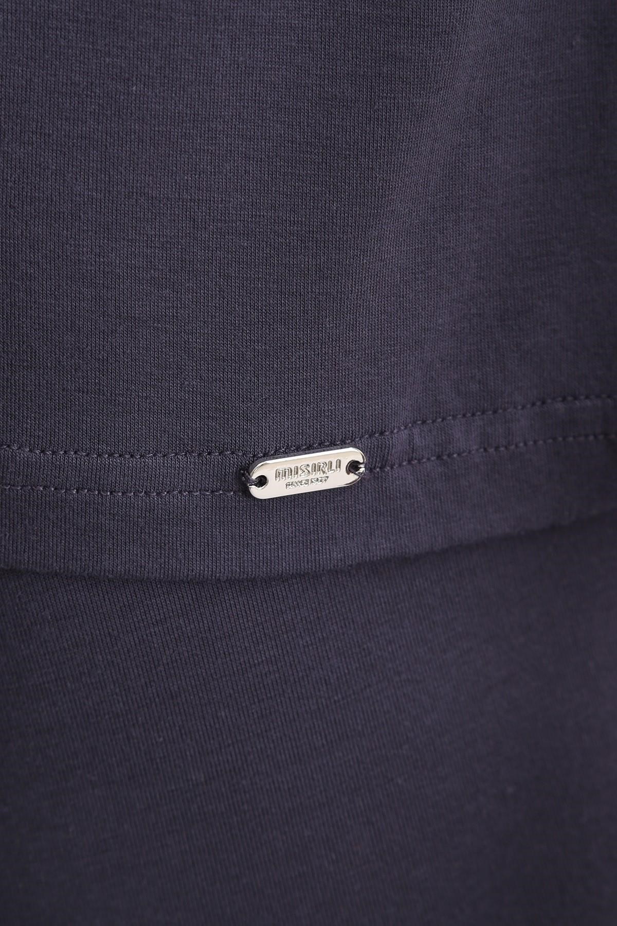 Mısırlı ORGANIC Pamuklu ZEUS LUXURY Regular Fit V Yaka Sporcu Atlet / T-Shirt Antrasit